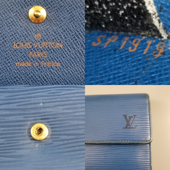LOUIS VUITTON Vintage Trifold Epi leather bifold Wallet/France - Picture 3 of 16